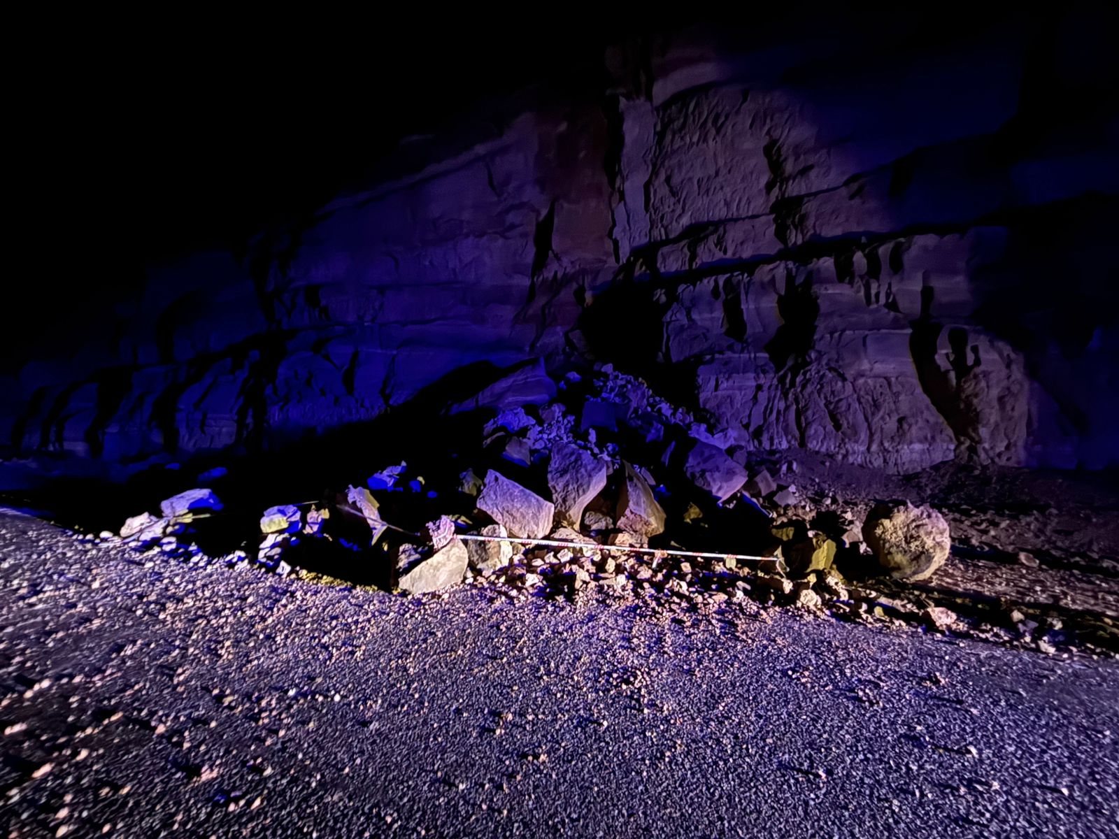 El derrumbe se produjo esta madrugada. Foto: gentileza