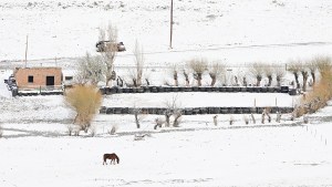 Fotos | Nueve bajo cero y nieve: así está el sur patagónico en la previa del eclipse solar anular 2024