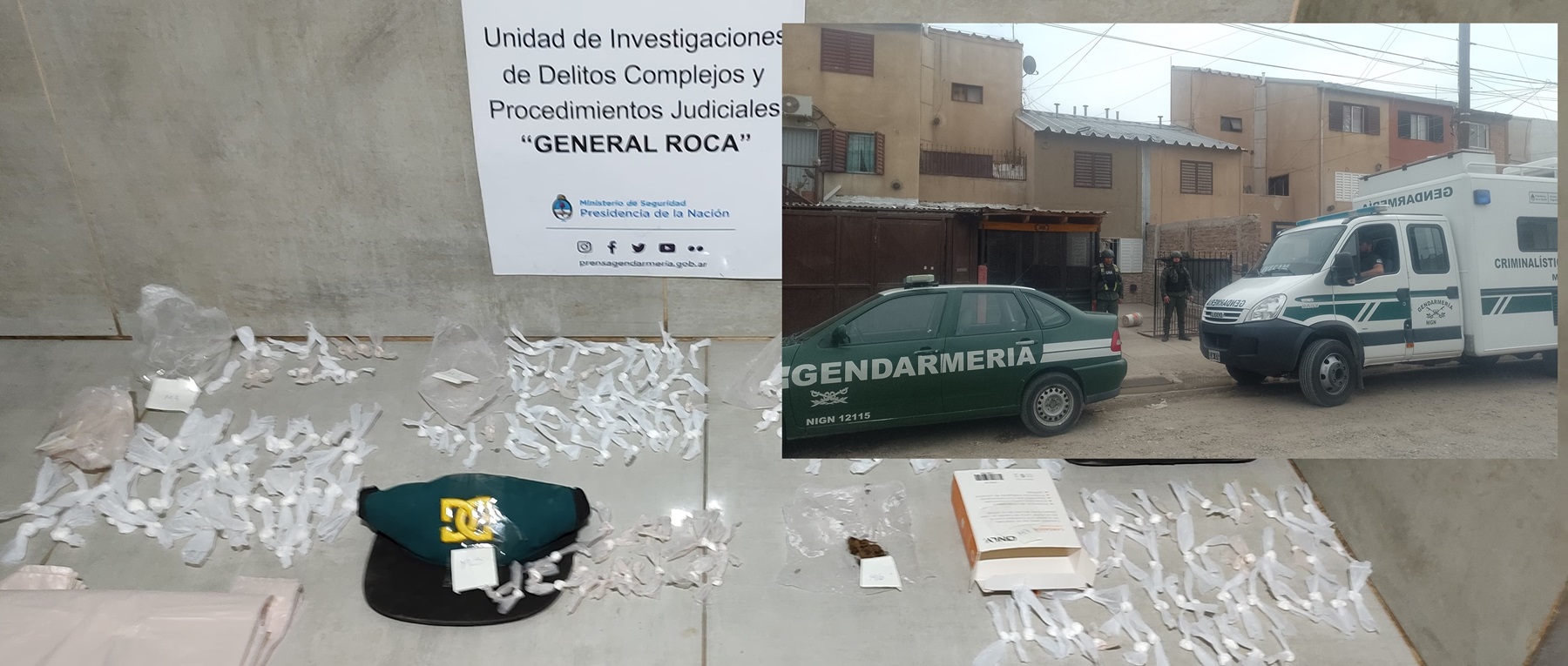 Detalles y resultados del allanamiento de Gendarmería que sorprendió a un barrio de Cipolletti