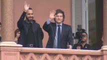 Imagen de Video | El saludo de Javier Milei y Nayib Bukele desde el balcón de Casa Rosada: «Somos amigos»