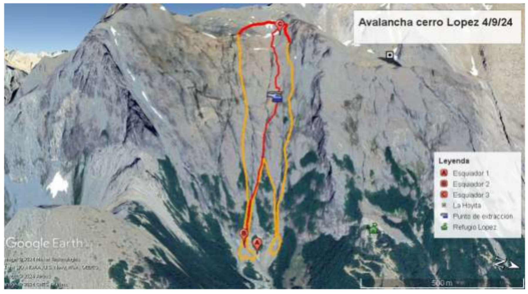 Informe técnico de la avalancha en Bariloche. 