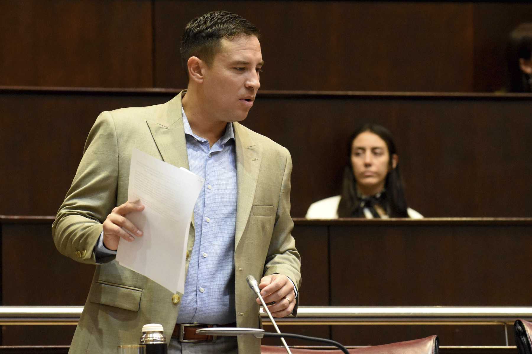 Francisco Lépore (Avanzar) apuntó contra Pablo Cervi. Foto: Matías Subat.