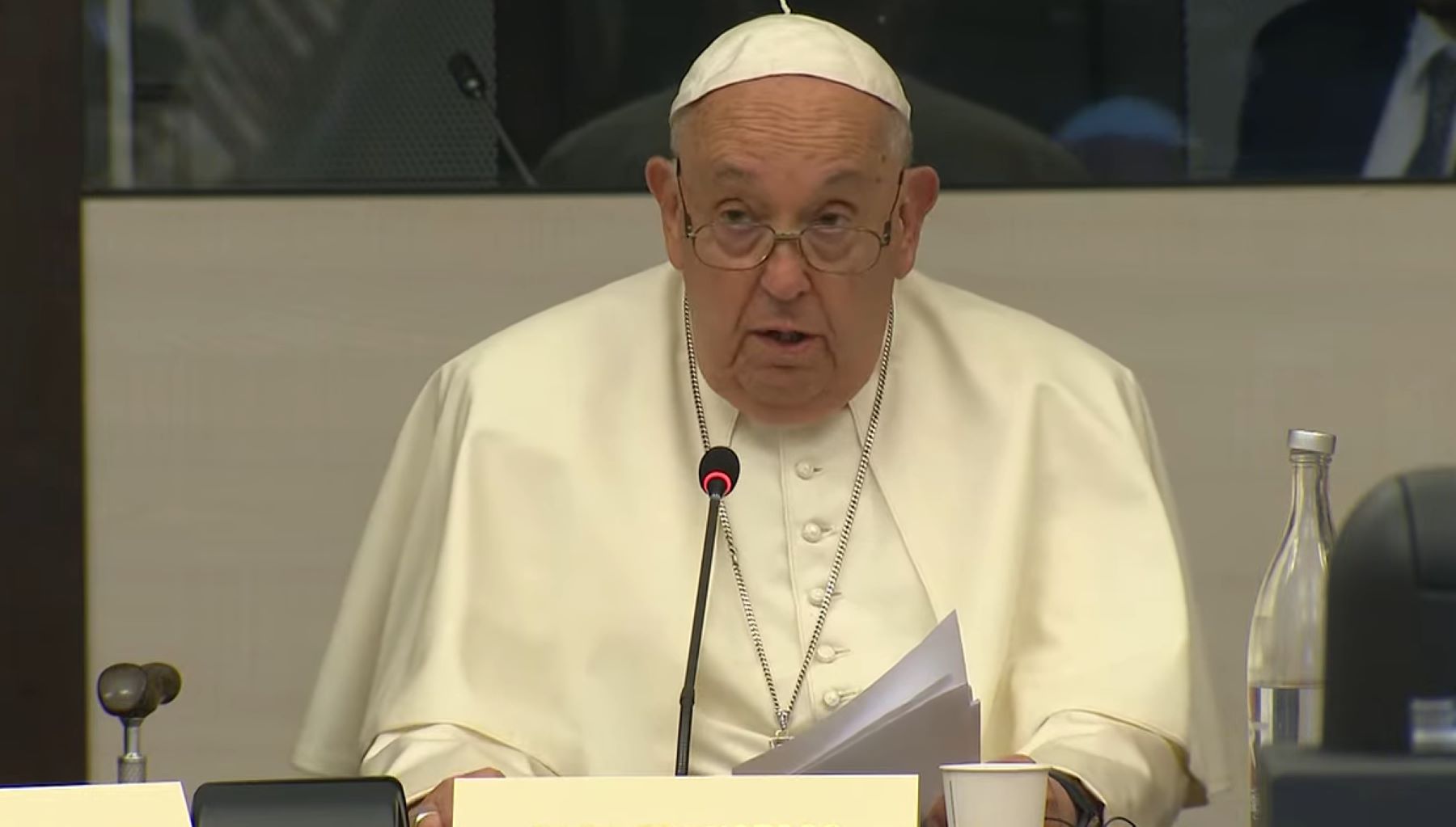 El papa Francisco criticó al Gobierno de Milei. Foto: Captura video.