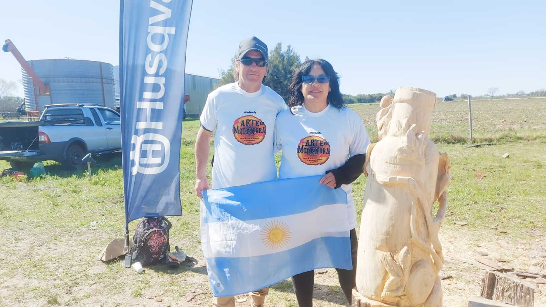 Artista de Las Grutas invitada de honor en Uruguay. Foto: gentileza.