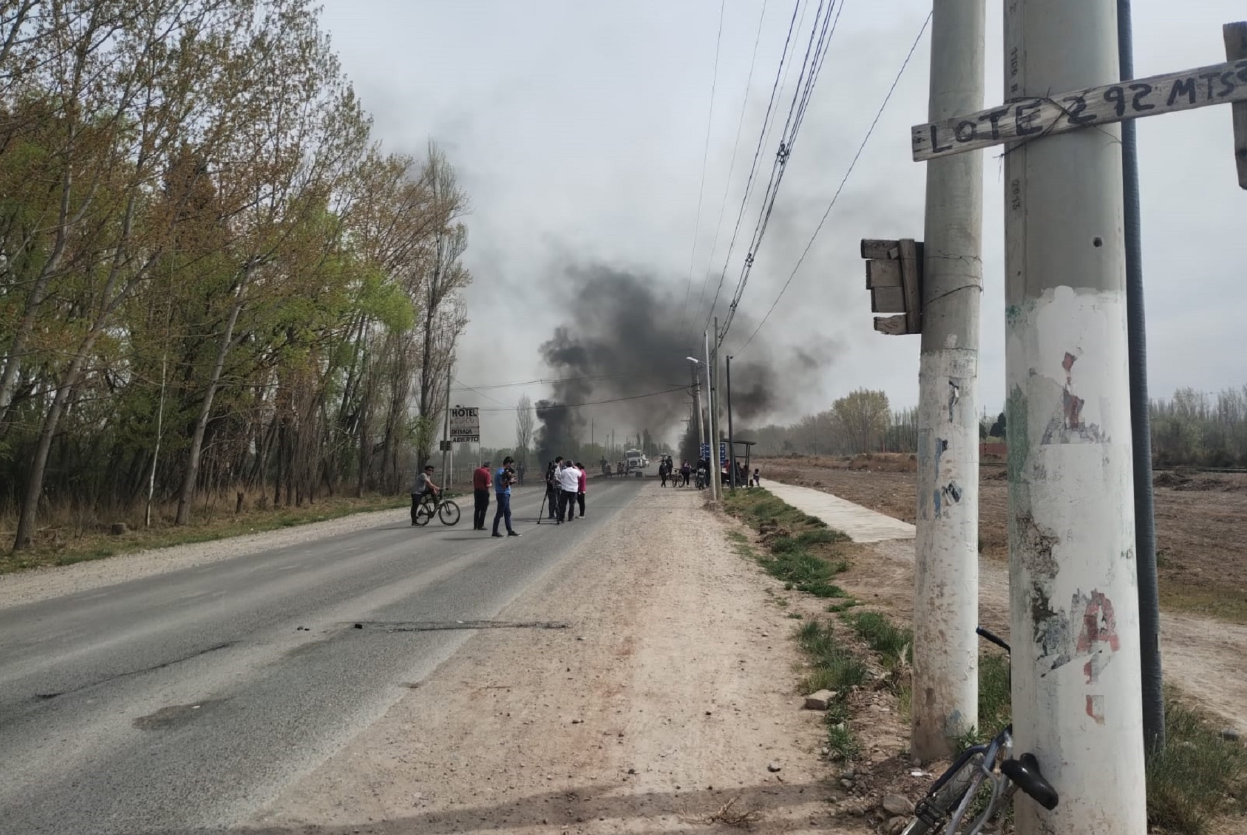 La medida se realiza en la Ruta Chica. Foto gentileza Morales 