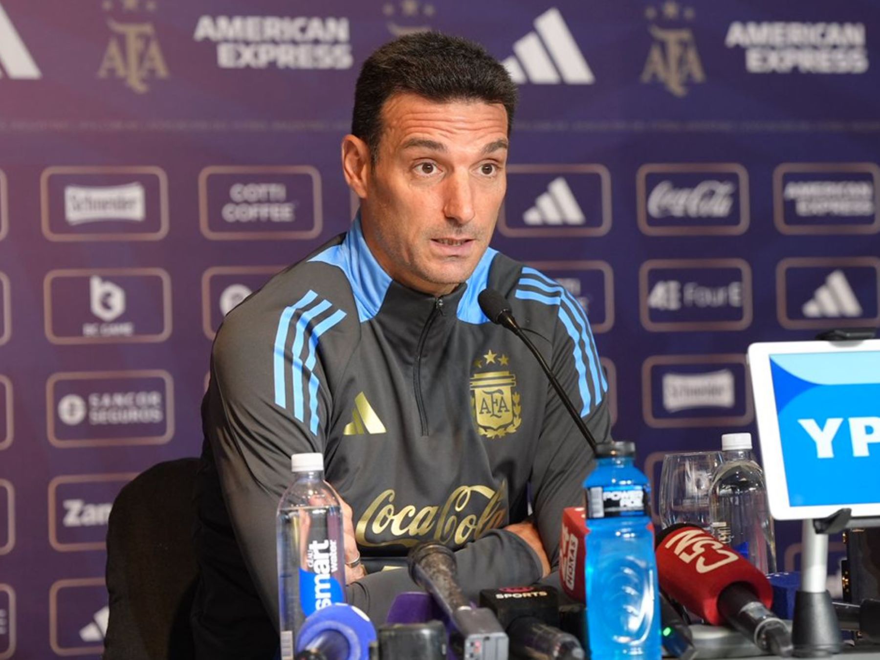 Lionel Scaloni habló sobre el partido frente a Chile. Foto: AFA