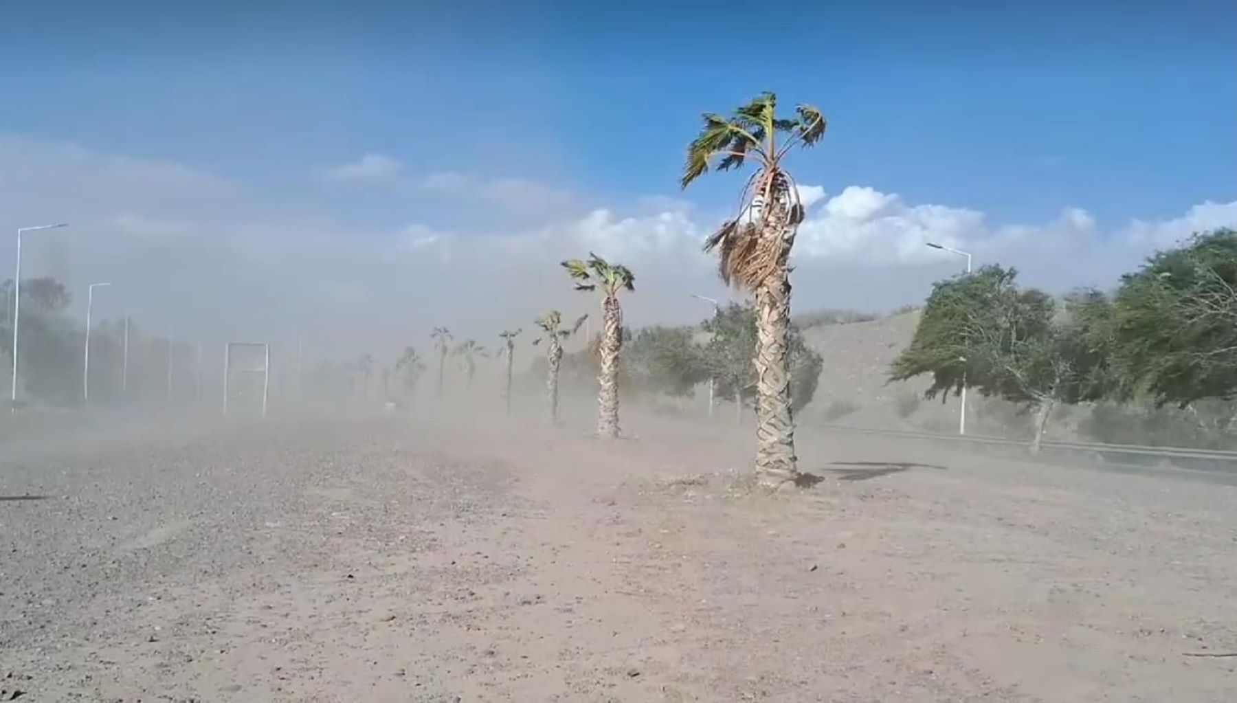 EL viento zonda tendrá una pausa este fin de semana en Mendoza. Foto: Captura video MinutoYA