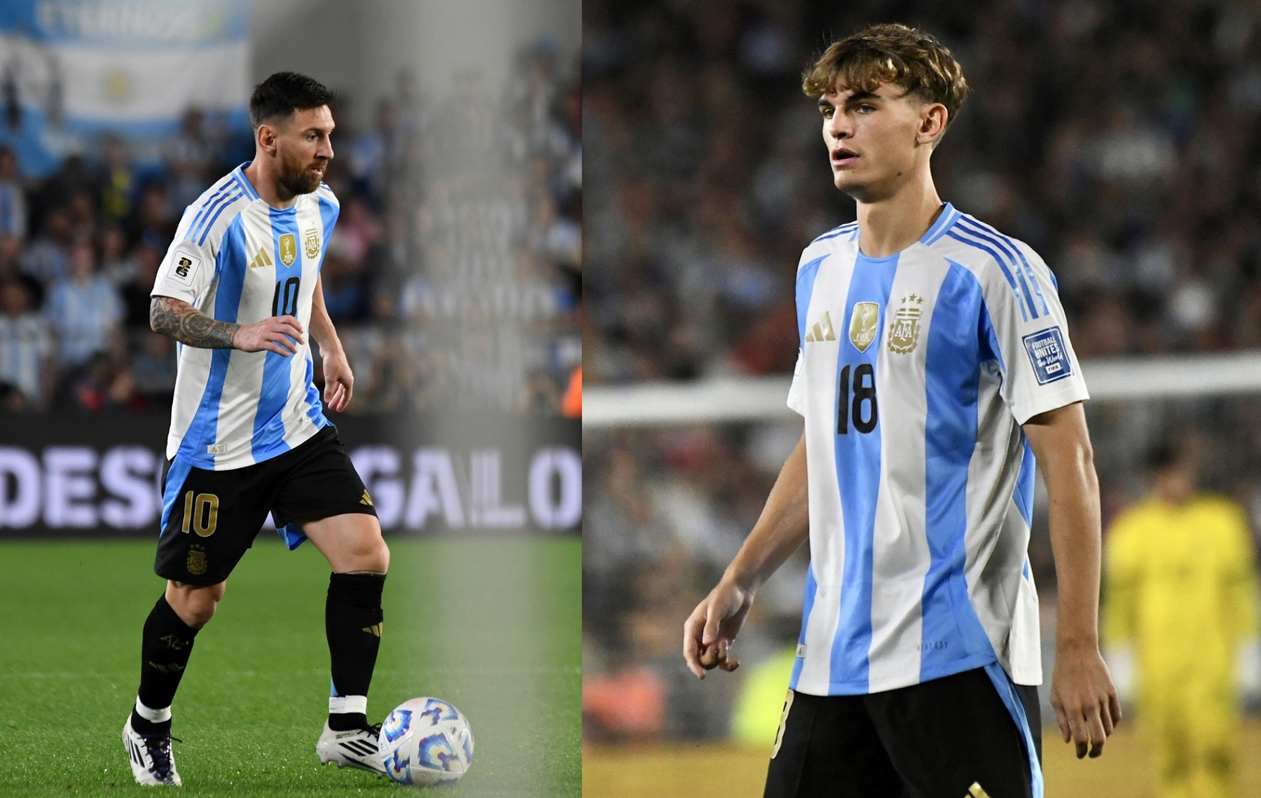 Nico Paz reveló detalles de los consejos que recibió de Lionel Messi. Foto: FBaires.