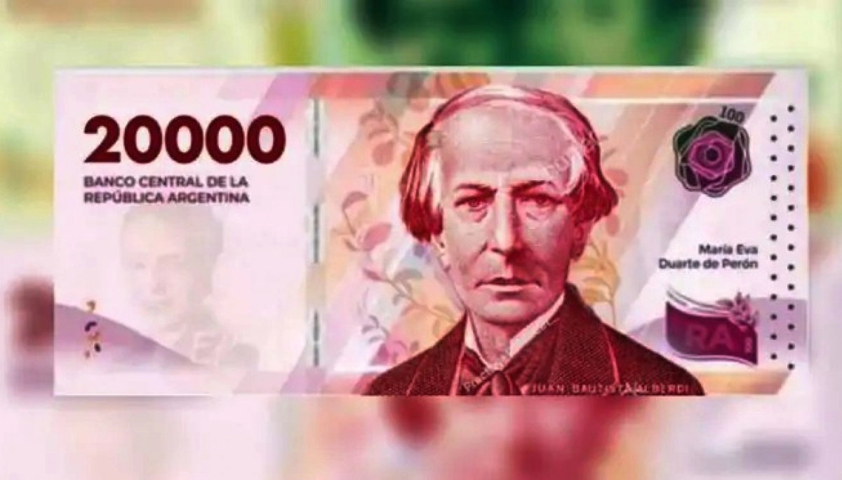 A fin de mes. El momento en que el nuevo billete de 20.000 verá la luz. 