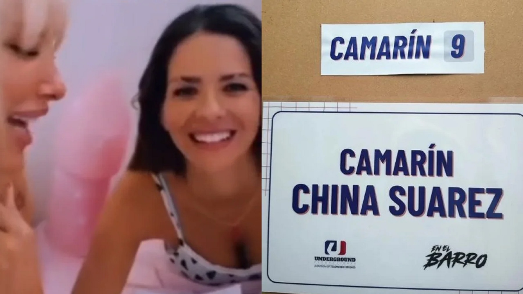 La China Suarez en las grabaciones de "En el Barro"