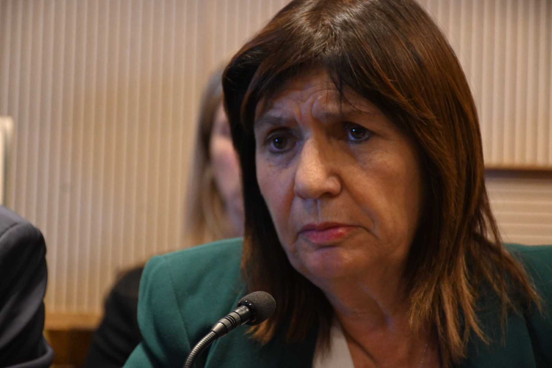 Patricia Bullrich, durante la apertura del Curso Avanzado en la Lucha contra el Narcotráfico. Foto: archivo Chino Leiva