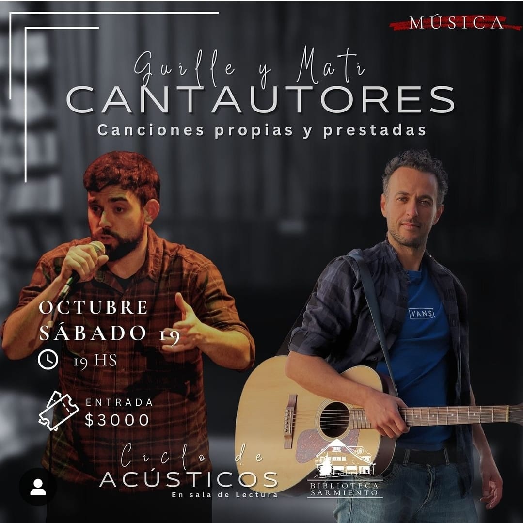 Ciclo de Acústicos en la Biblioteca Sarmiento