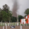 Imagen de Video: impresionante registro de un tornado en Córdoba en medio de la alerta por tormentas