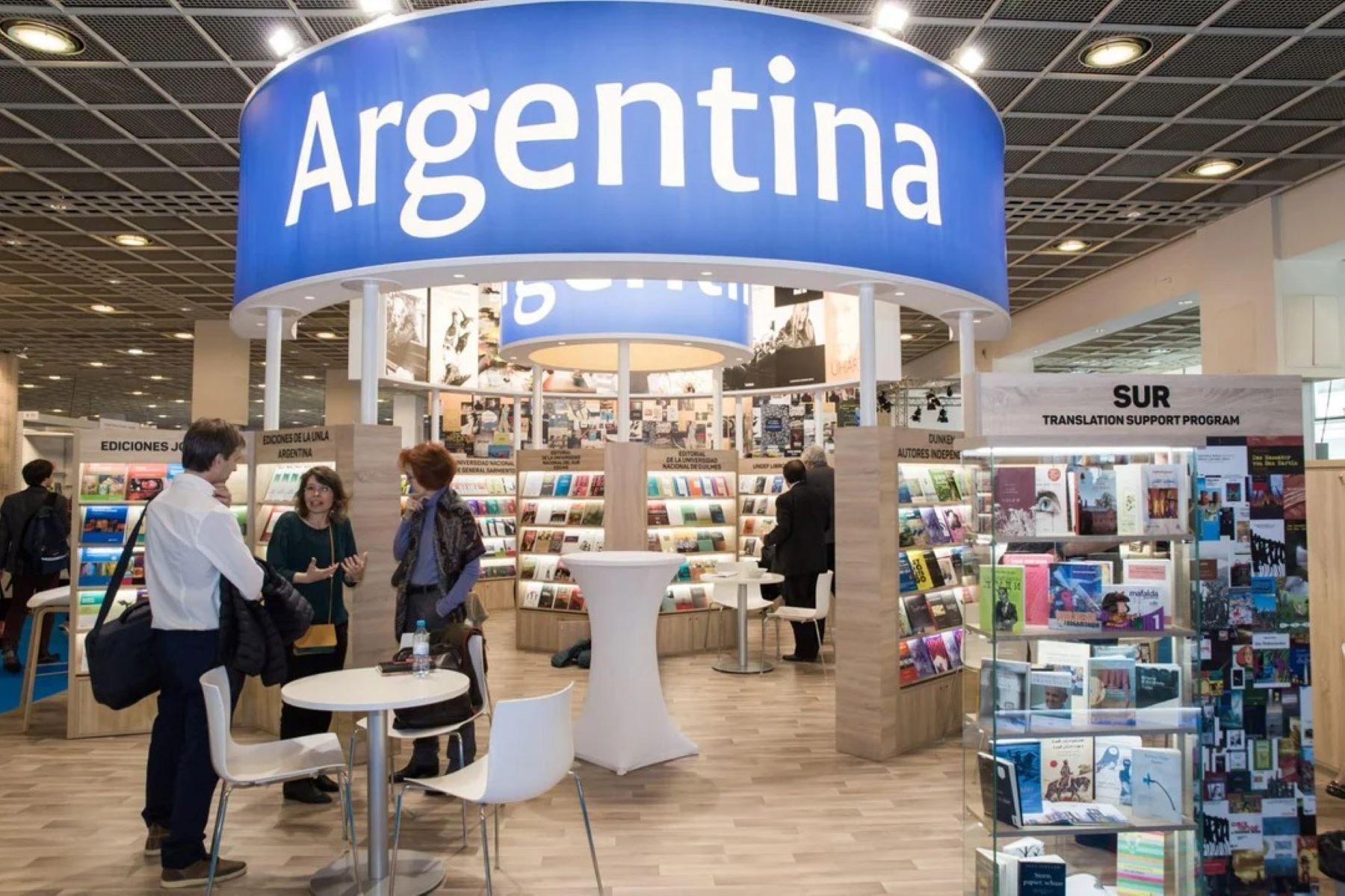 Argentina, años anteriores, en la Feria Internacional del Libro de Frankfurt. Foto: Gentileza