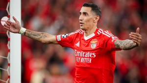 Di María anotó un gol para Benfica en la goleada ante el Atlético de Madrid por la Champions League