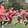 Imagen de River, con línea de 5 (o de 3) para la primera semifinal de la Copa Libertadores, ante Mineiro