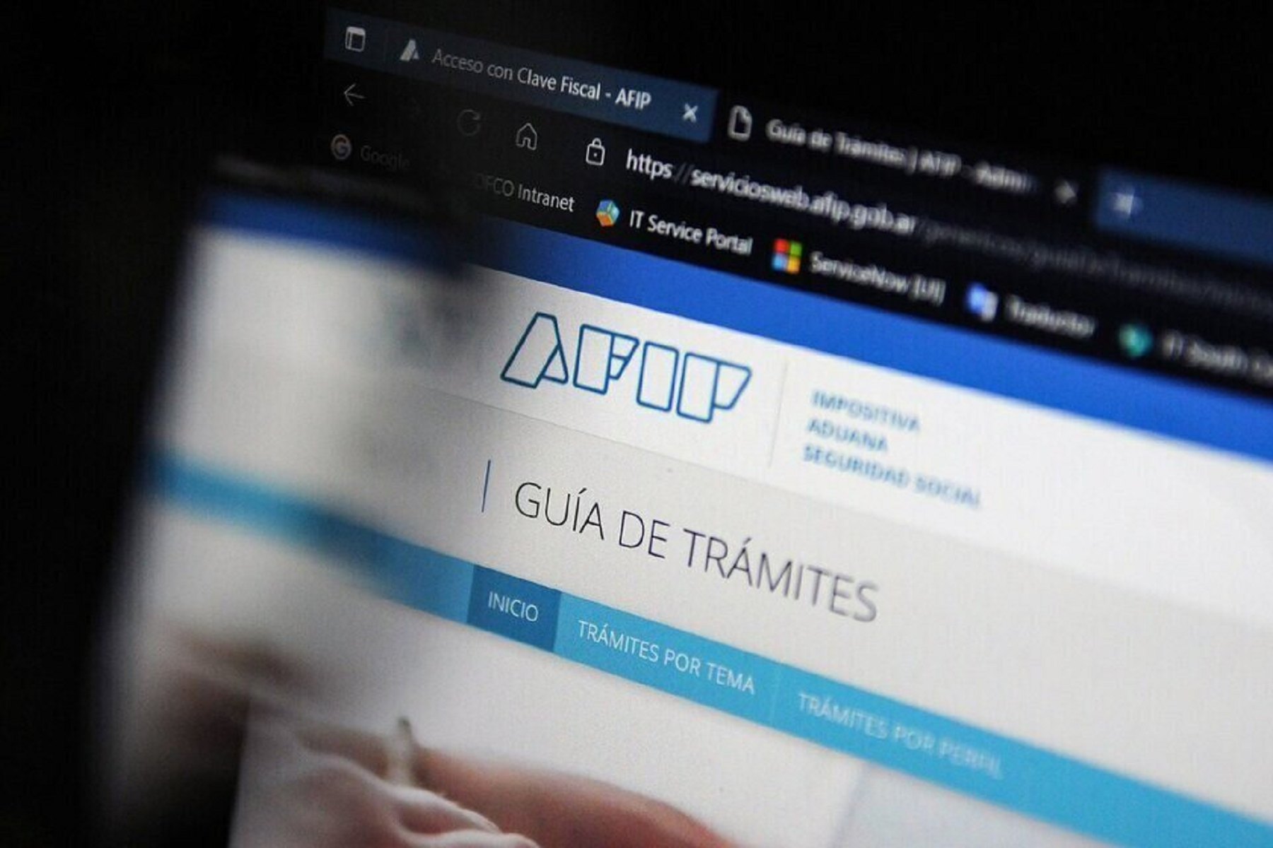 Monotributo de AFIP. 