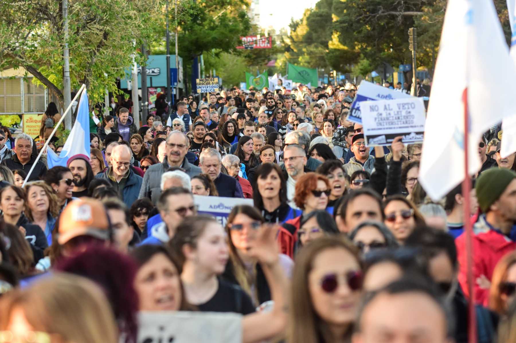 Qué días no habrá clases en la Universidad del Comahue por el paro docente. Foto Ceci Maletti.