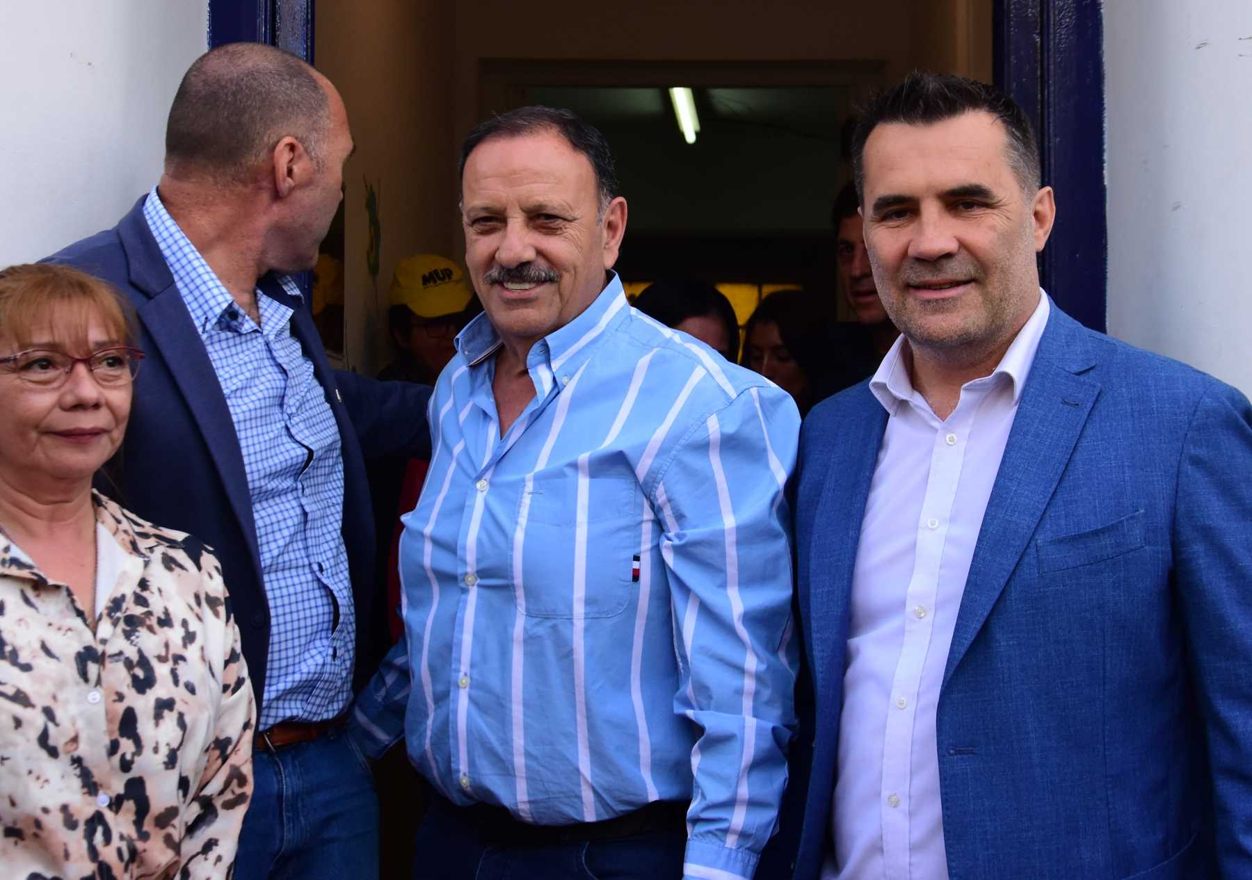 Darío Martínez recibió a Ricardo Quintela hace pocos días en Neuquén. Foto: Cecilia Maletti.