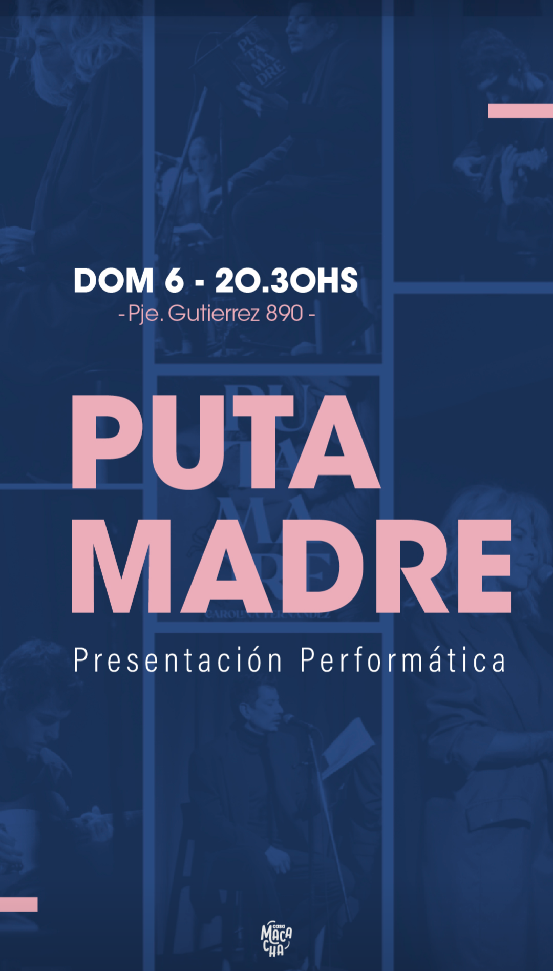 Putamadre Presentación Escénica Literaria