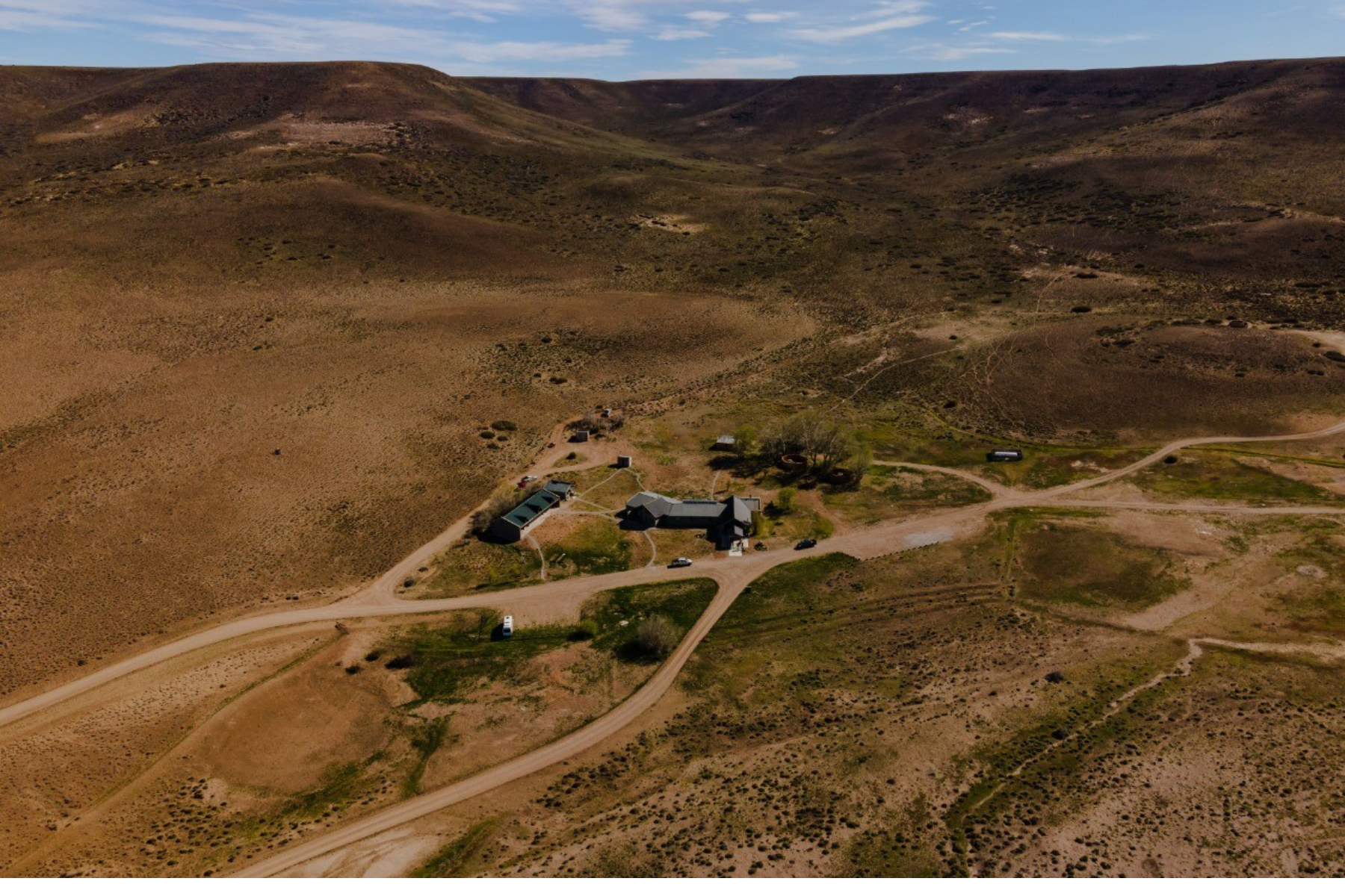 Posta de los Toldos, un refugio en plena estepa de la Patagonia. Foto Horacio Barbieri. 