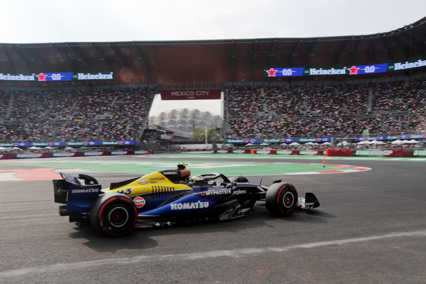 Franco Colapinto largará 16° en el Gran Premio de México (REUTERS/Henry Romero)
