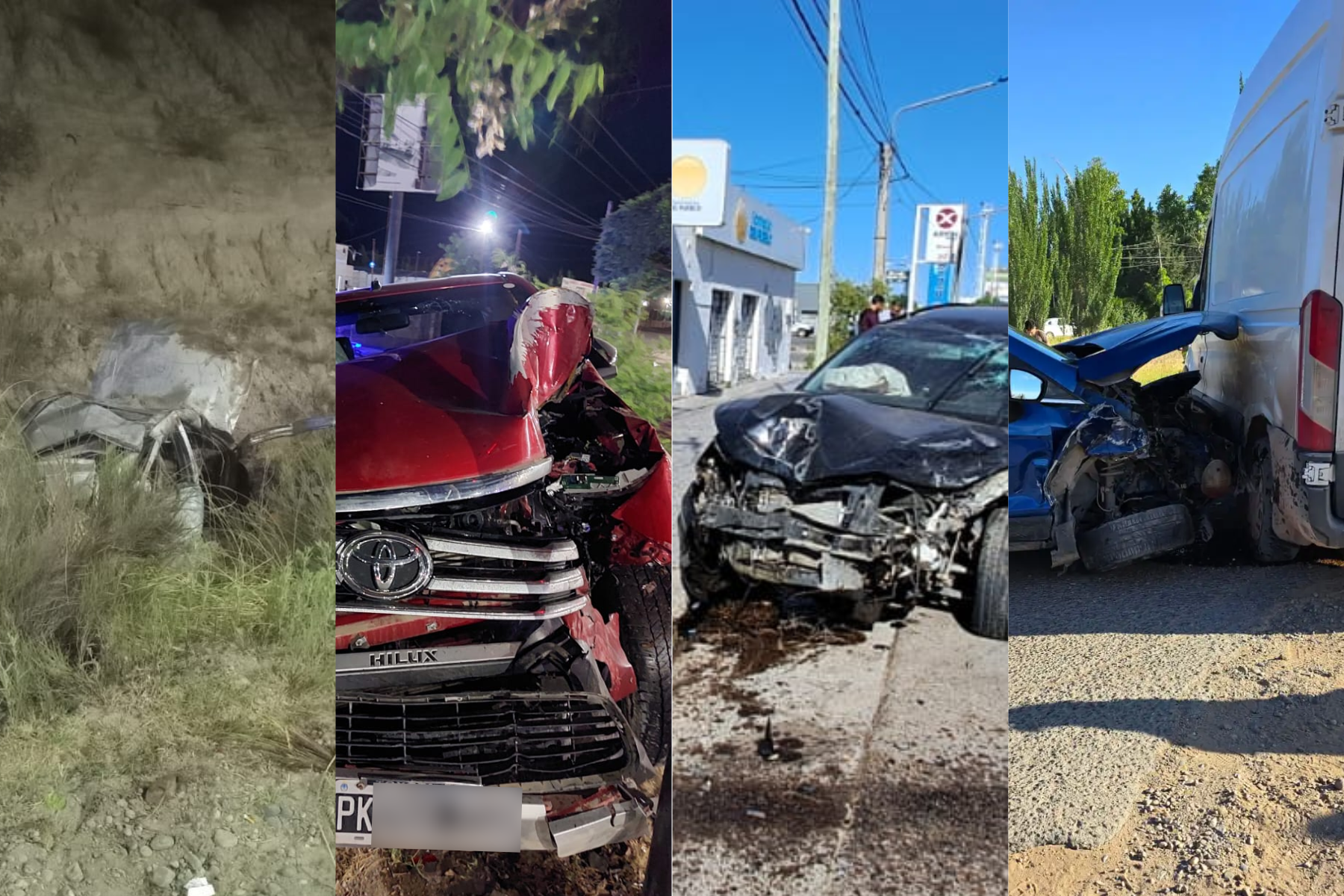 Choques y vuelcos en Neuquén: resumen de un domingo marcado por accidentes.