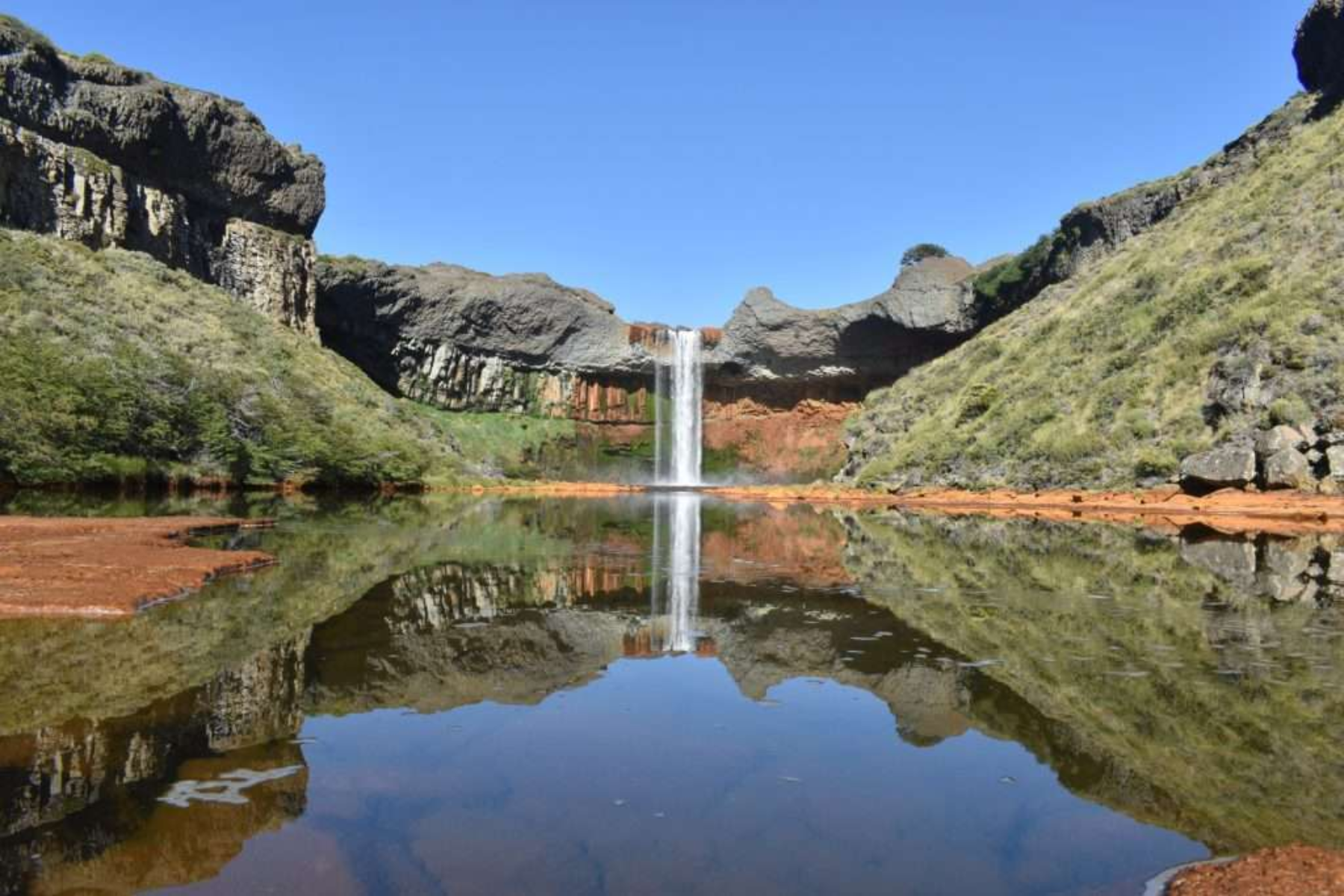 El Salto del agrio en Neuquén, una de las postables más buscadas de la Patagonia. Foto gentileza. 