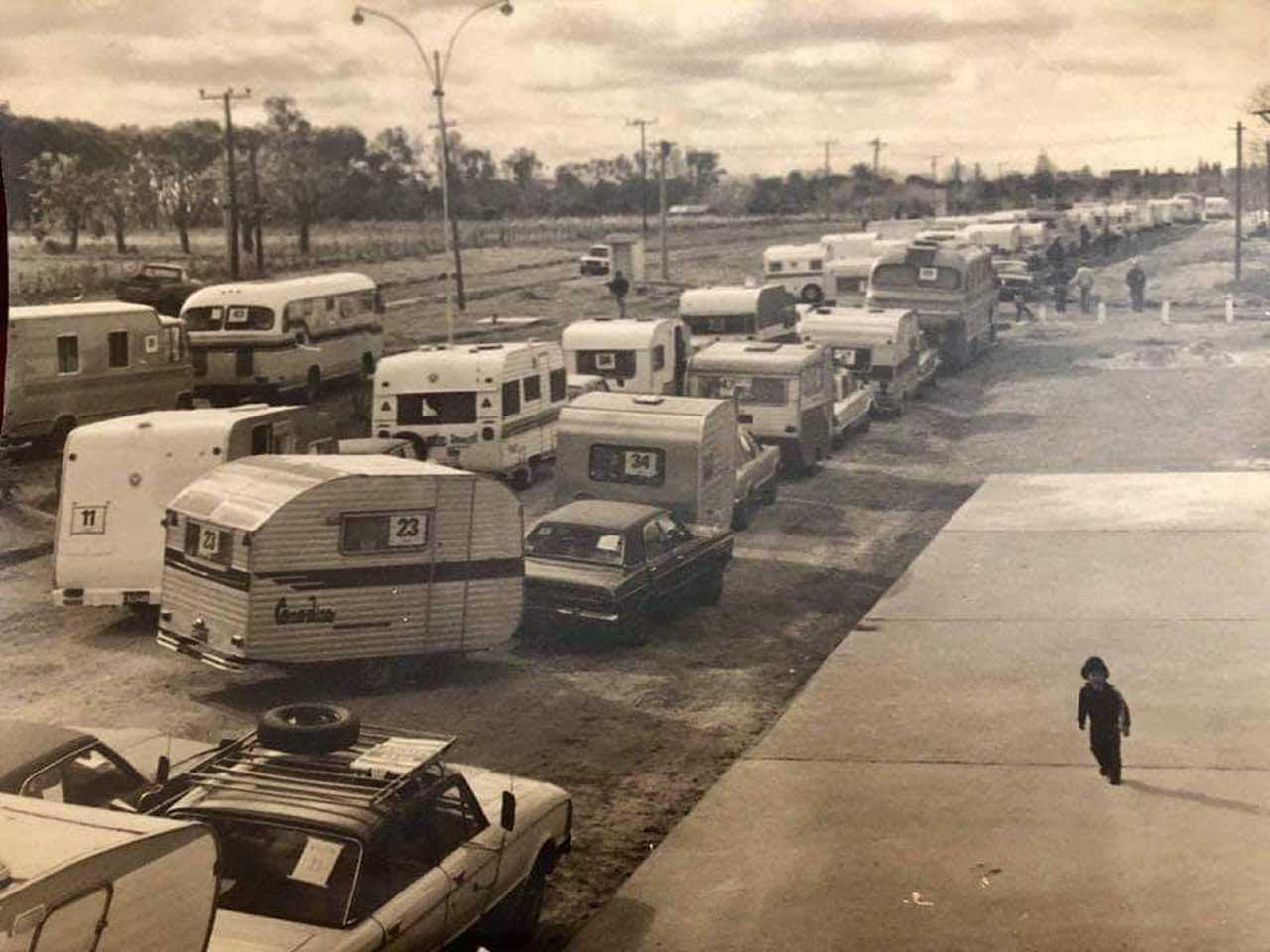 Histórica caravana rodantera. Foto: gentileza. 