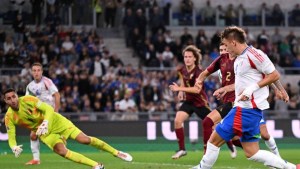 Mateo Retegui hizo un gol en el empate de Italia en la Nations League