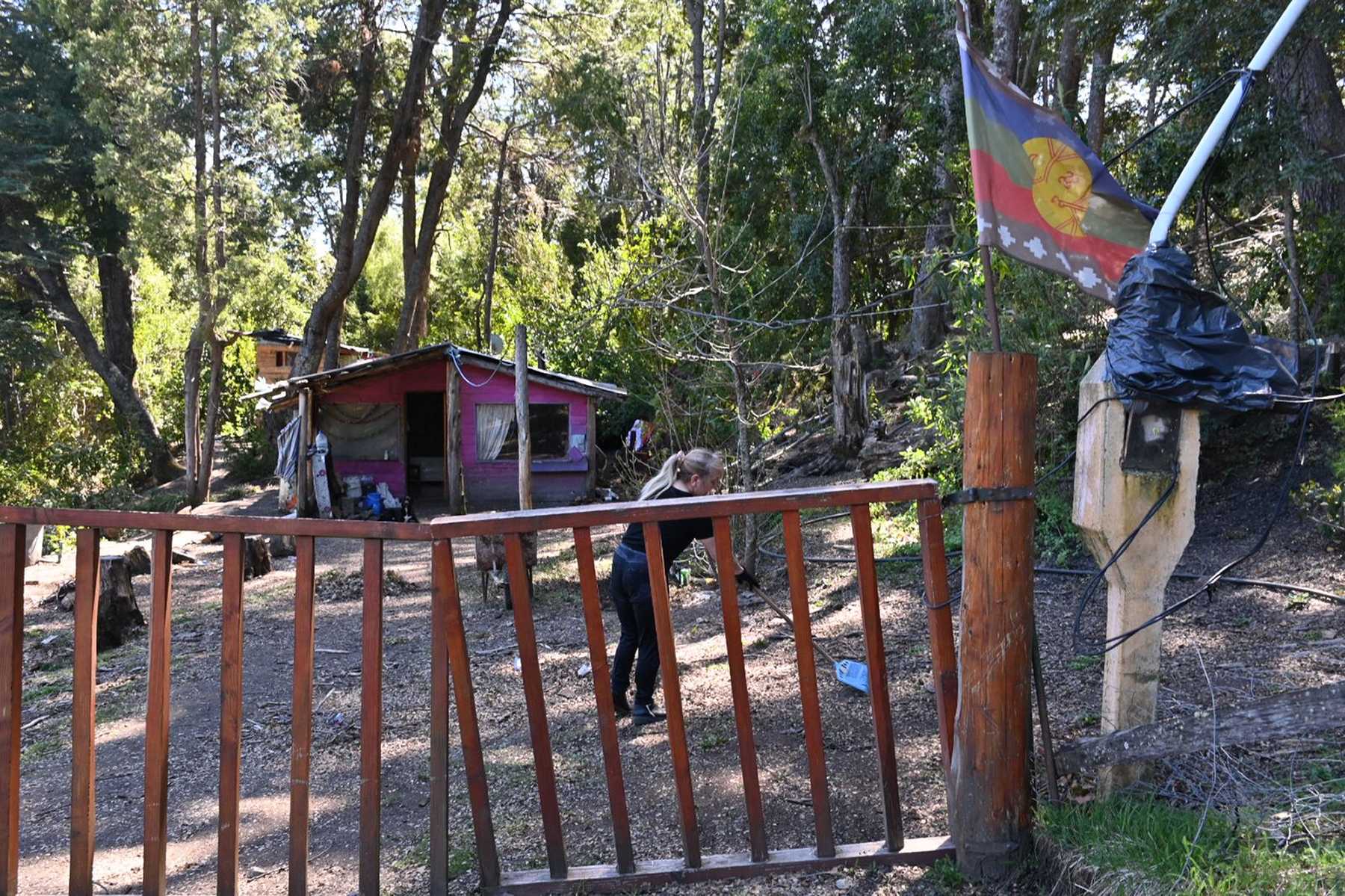 La comunidad Paicil Antriao argumenta que hace "resguardo" de las tierras. (Alfredo Leiva)