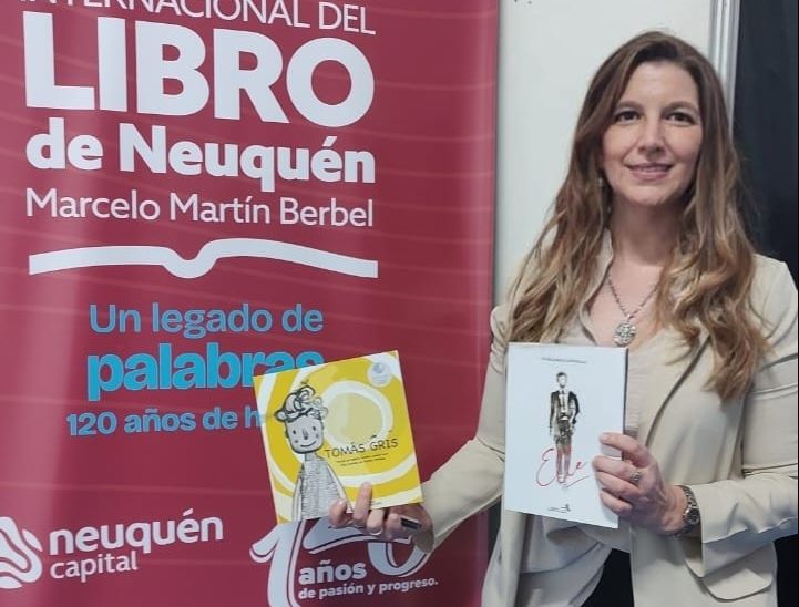 Sandra Lambertucci participó de la reciente Feria Internacional del Libro de Neuquén.