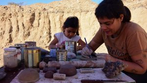 Viaje tierra adentro del museo Barda del Desierto, en Cordero