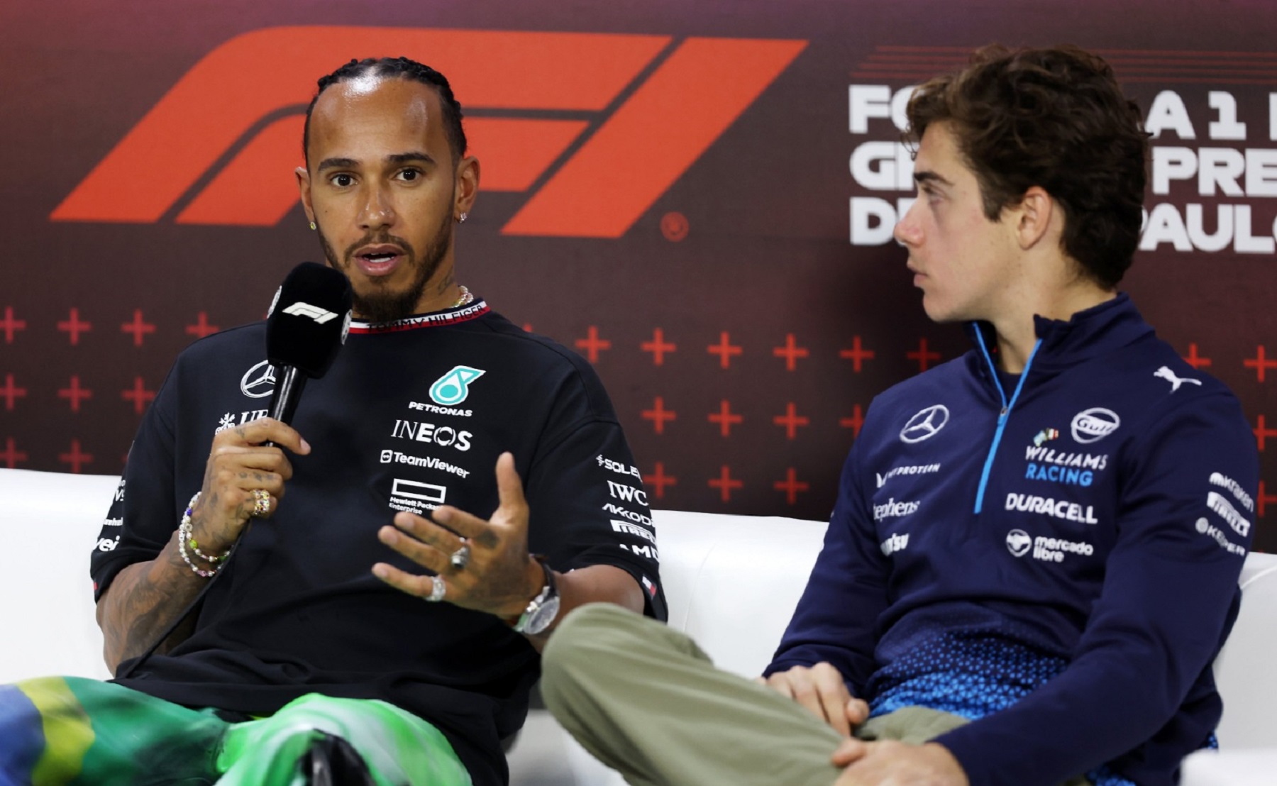 Lewis Hamilton llenó de elogios a Franco Colapinto en la Fórmula 1.