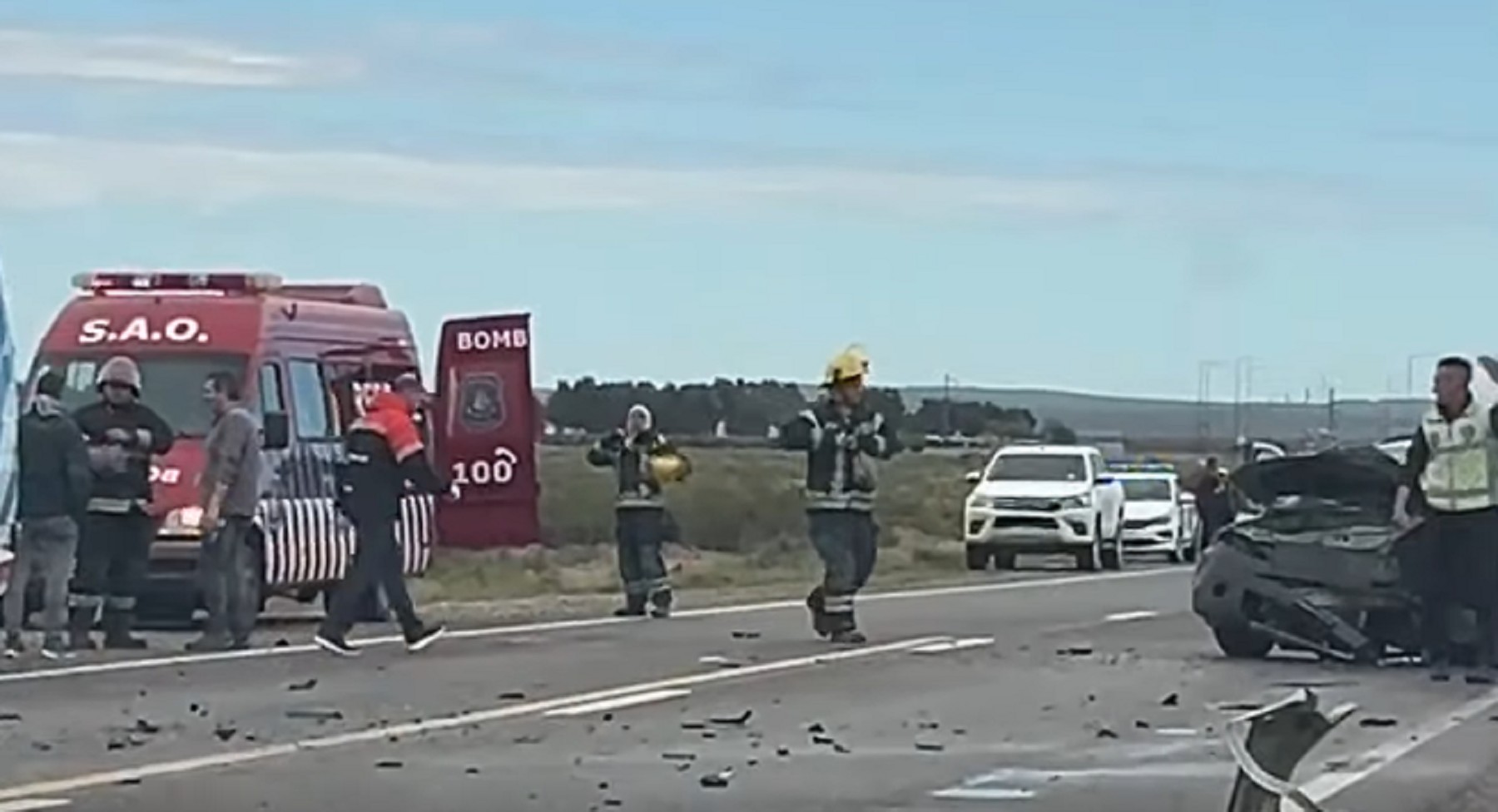 Choque fatal sobre Ruta 251: el estado de salud de los cinco sobrevivientes