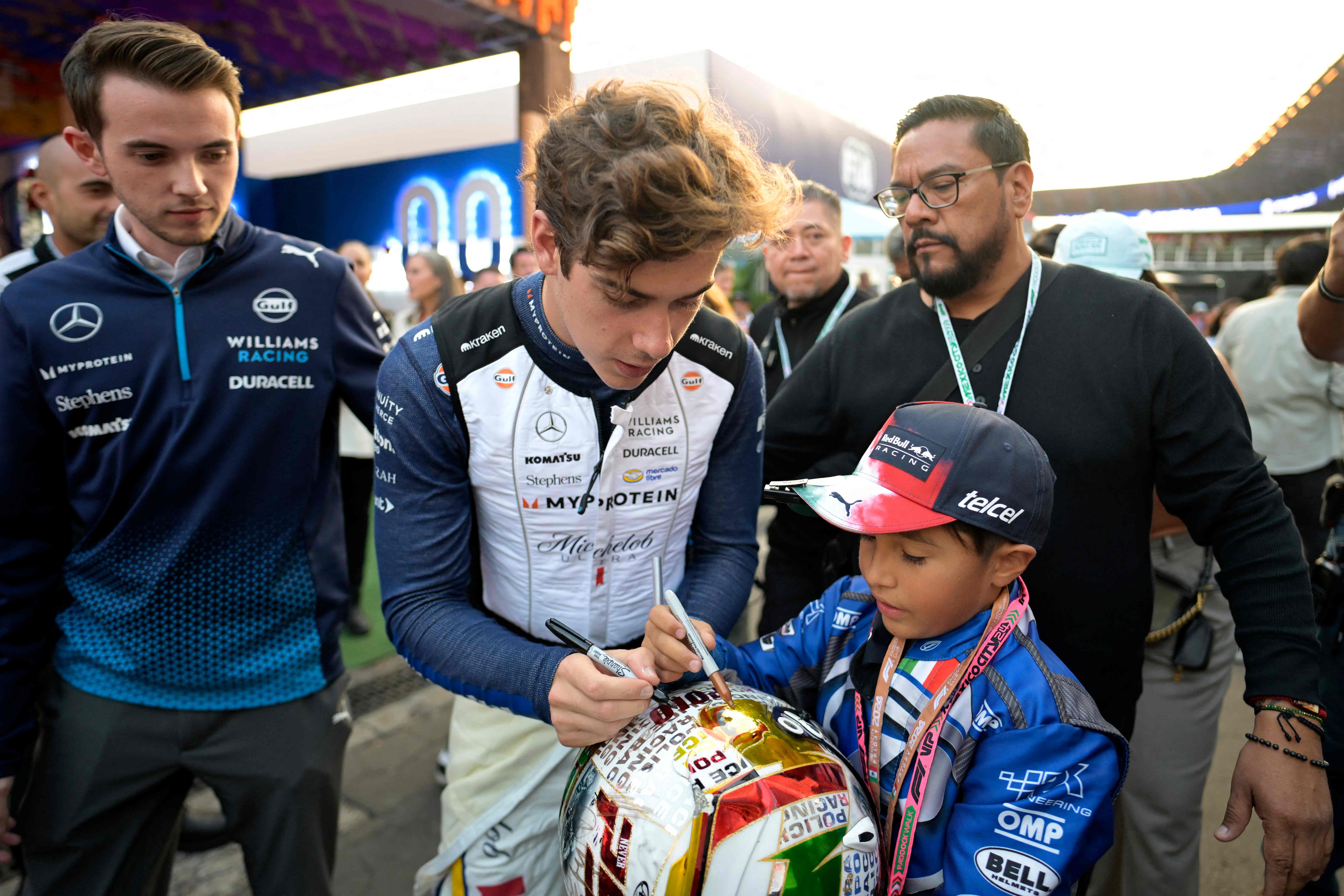 Colapinto suena fuerte en el equipo Red Bull para la próxima temporada en la máxima categoría. (Photo by Alfredo ESTRELLA / AFP)