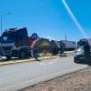 Imagen de Dos heridos en un choque entre un camión y un auto sobre Autovía Norte de Neuquén