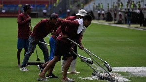 Se demoró el comienzo del partido de Argentina contra Venezuela y se podría suspender