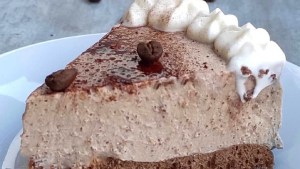 Un postre imperdible: cheesecake light de café