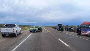 Dos muertos en un choque sobre Ruta 251: cuatro trasladados a San Antonio Oeste, entre ellos dos niños