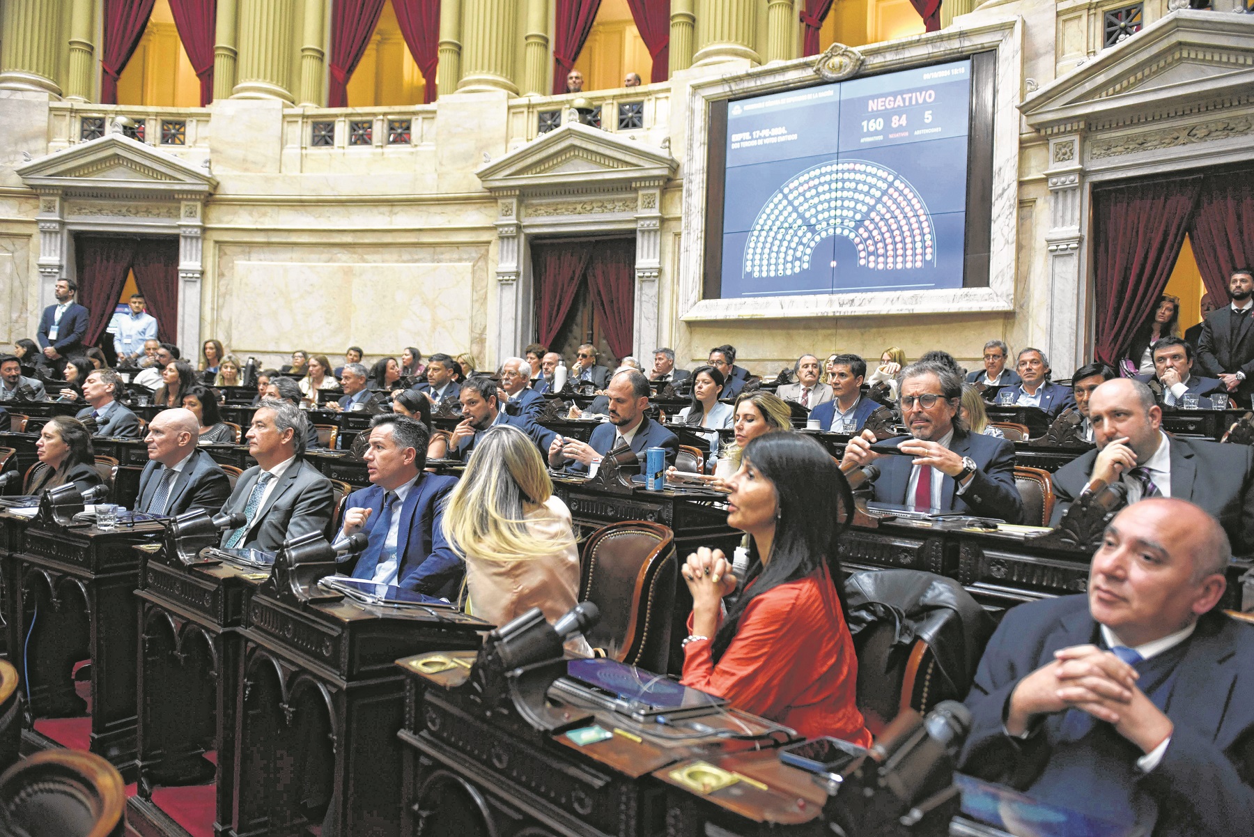 Diputados ratificaron el veto del presidente Javier Milei al financiamiento universitario. Foto: Archivo. 