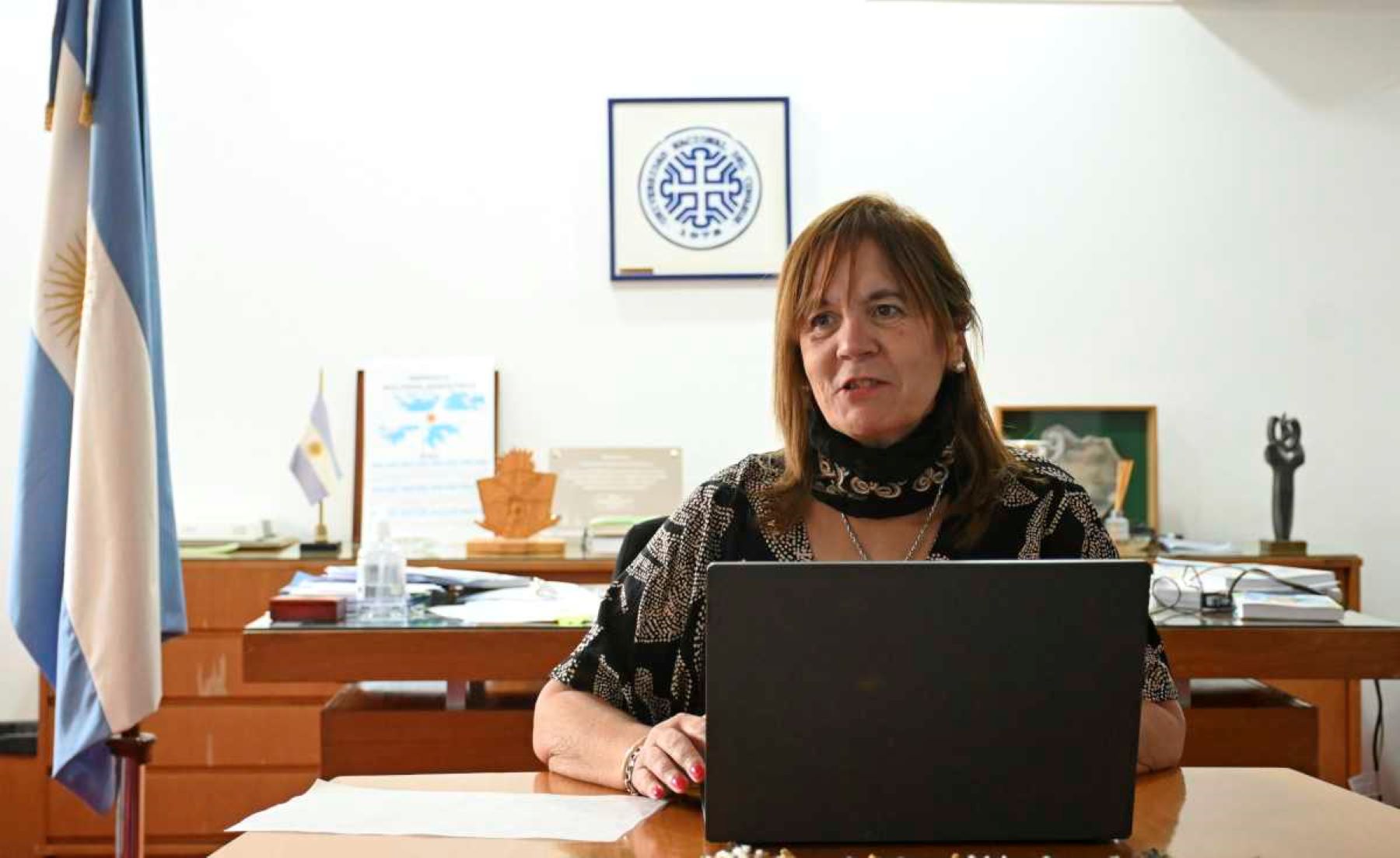 Beatriz Gentile. rectora de la Universidad Nacional del Comahue,. Foto: Archivo Florencia Salto. 