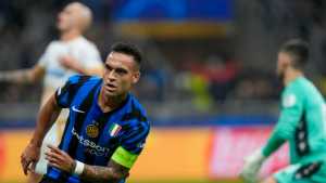 Lautaro Martínez entró y facturó en la goleada del Inter por la Champions League