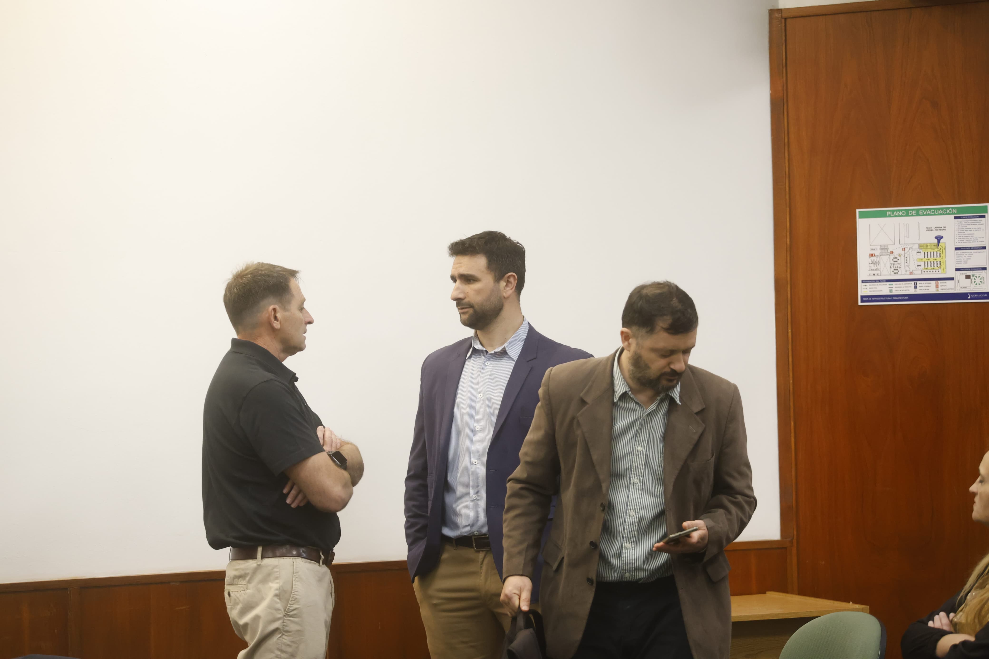 De los tres imputados, el único que habló fue el exsecretario General, José María Apud. Foto: Pablo Leguizamón.