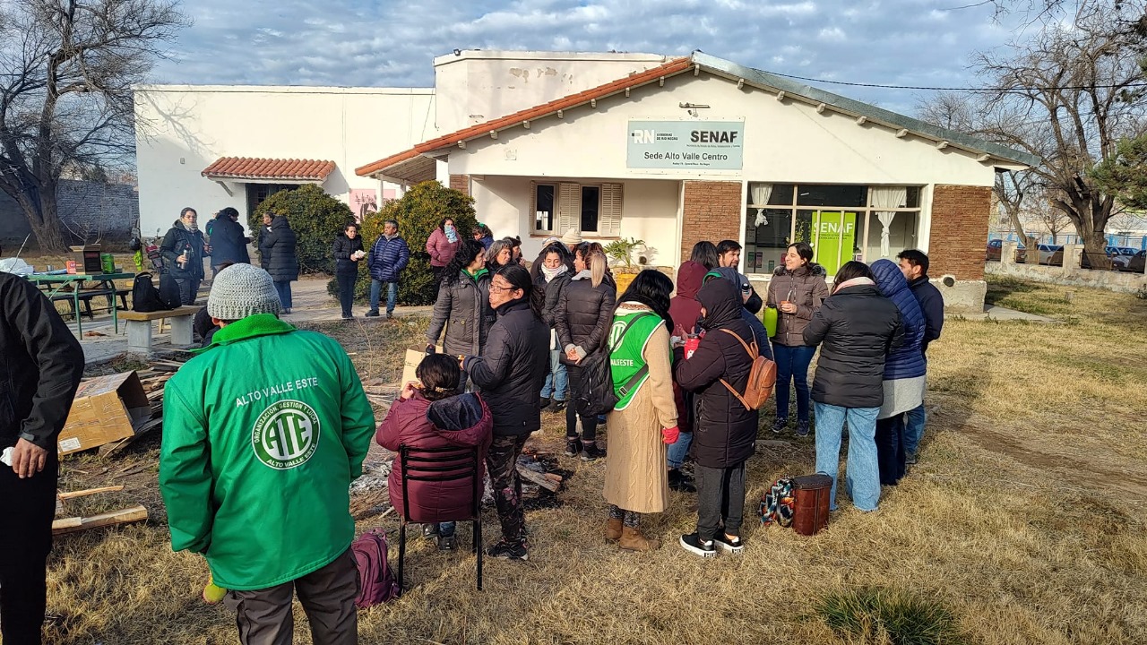 ATE mantuvo recientes reclamos por la situación de la Senaf. Foto Gentileza.