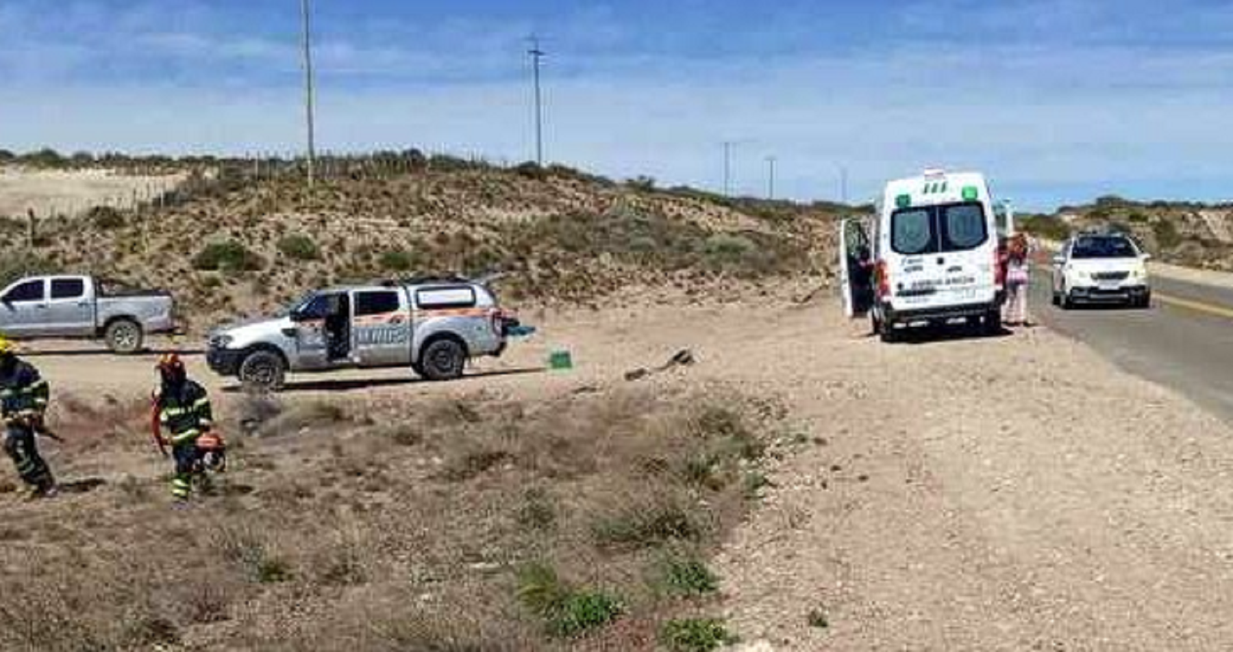 Murió un policía tras ser atropellado en la Ruta 237. Foto: CutralCo al instante. 