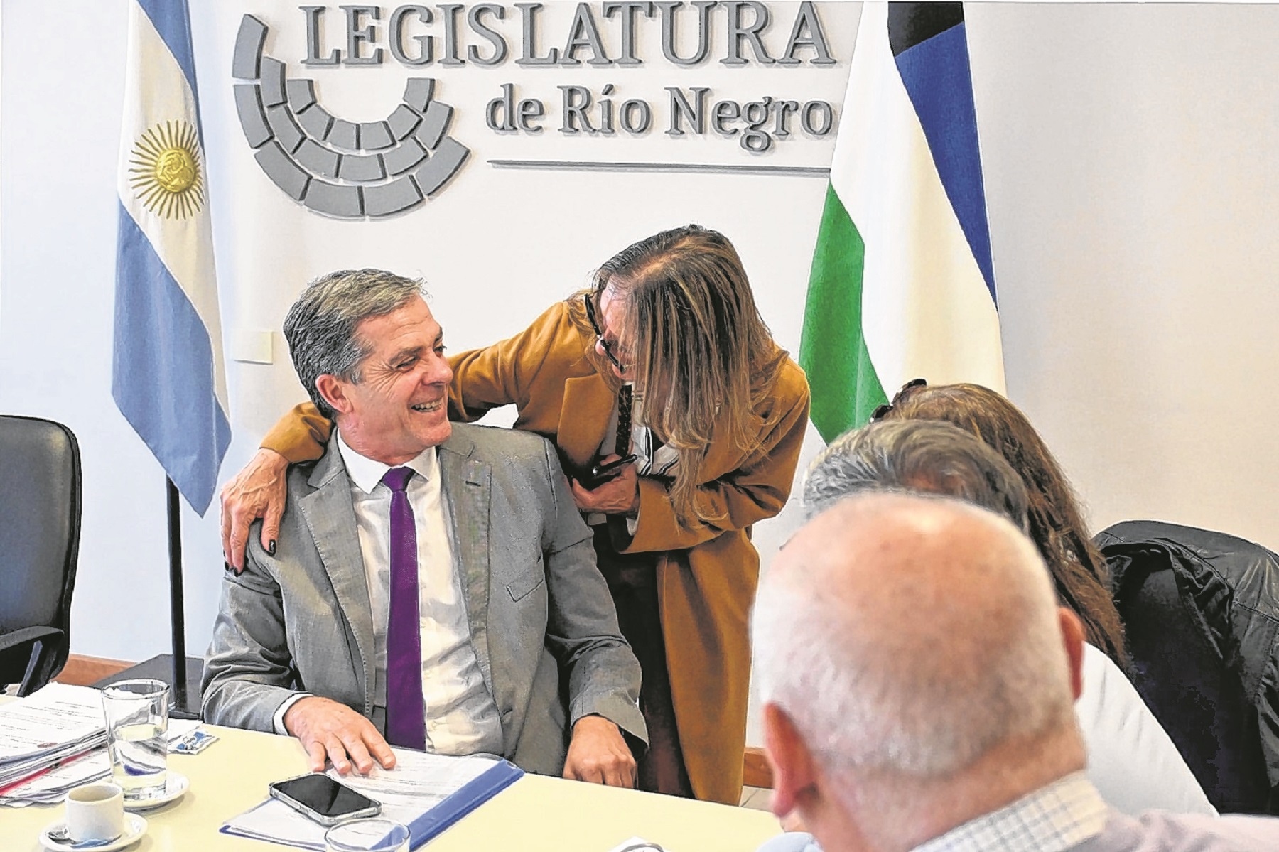 Ricardo Apcarían junto a Liliana Piccinini los vocales más antiguos del STJ  Foto: Marcelo Ochoa.