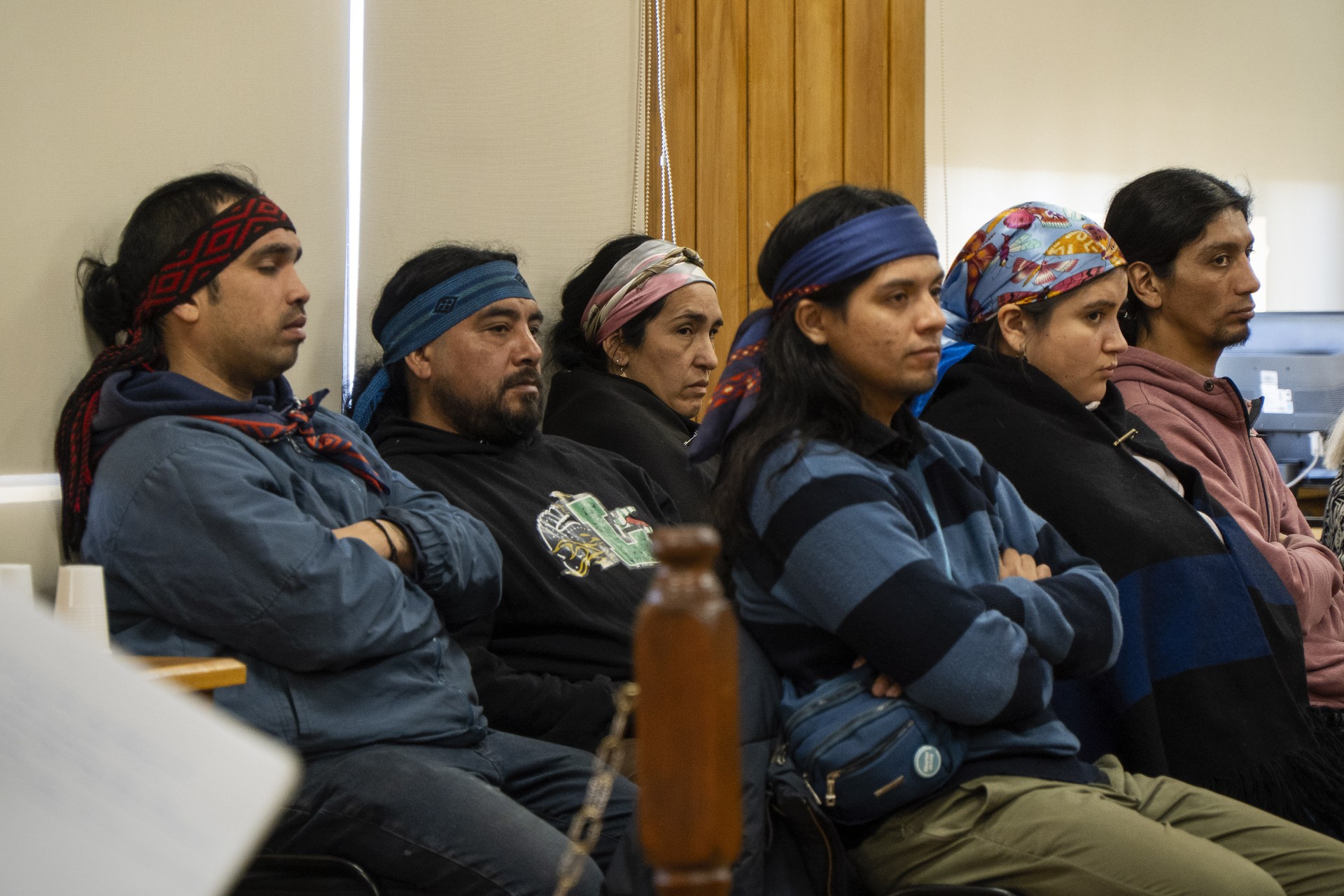 Seis mapuches fueron llevados a juicio pero solo tres recibieron condenas por usurpación. (archivo)