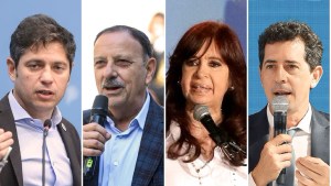 Ricardo Quintela en Neuquén y Roca este viernes, luego que lanzaran a Cristina Kirchner para competirle en el PJ