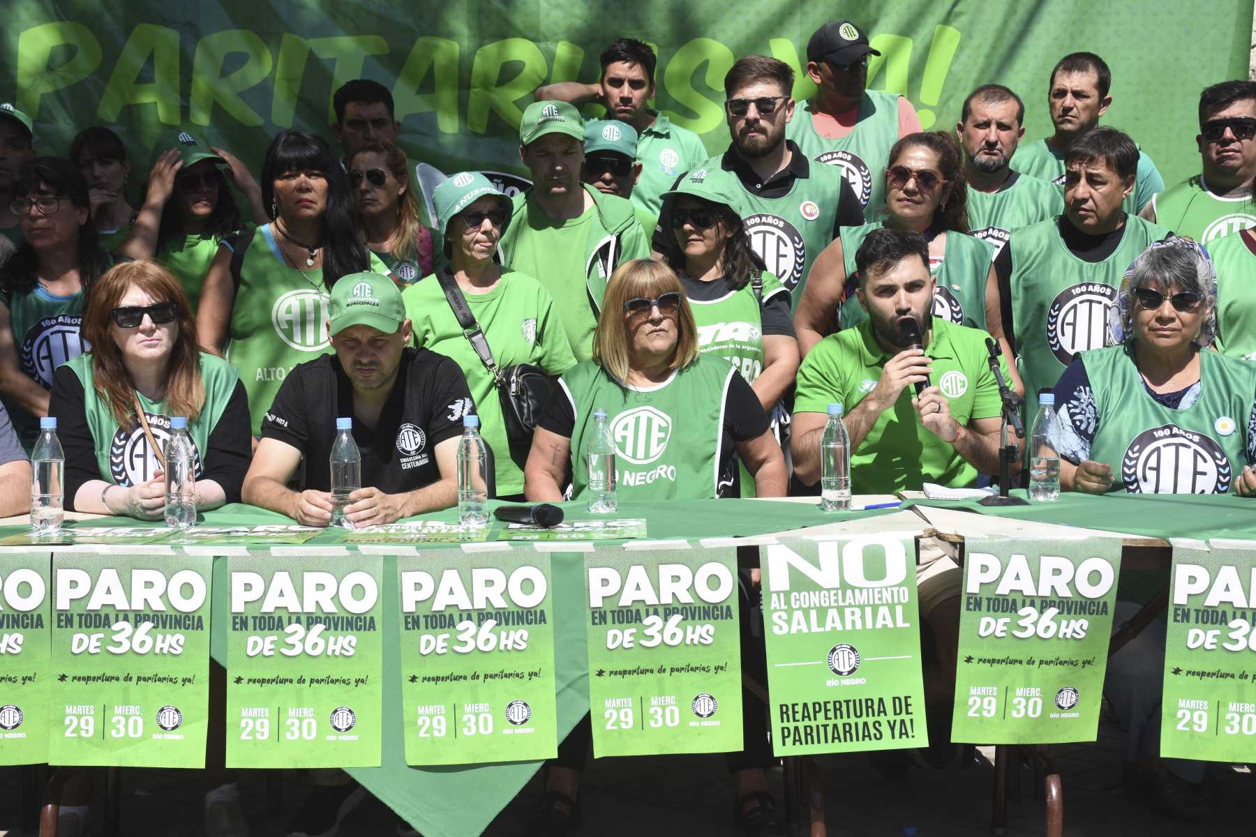 ATE realiza hoy su segundo día de paro en Río Negro y asegura que tuvo un 95% de adhesión en la primera jornada. Foto: Alejandro Carnevale